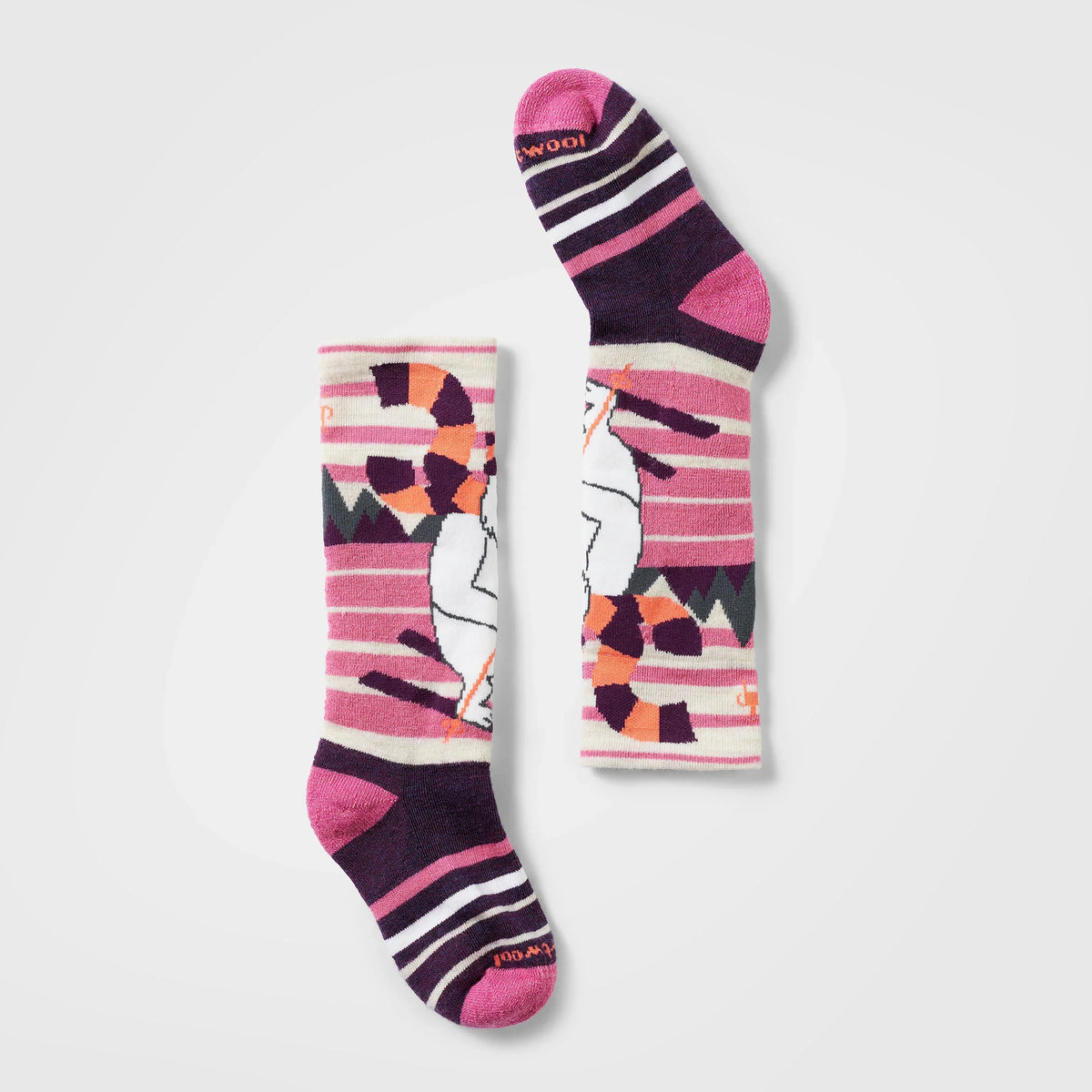 Kids' Wintersport Yeti Pattern Over The Calf Socks