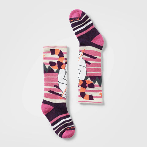 Kids' Wintersport Yeti Pattern Over The Calf Socks