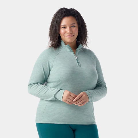Women's Classic Thermal Merino Base Layer 1/4 Zip Plus
